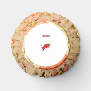 White Taurus, zodiac, star sign print Reese's Peanut Butter Cups