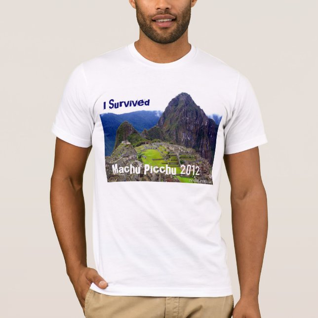 White Tee "I Survived Machu Picchu 2012" (Front)