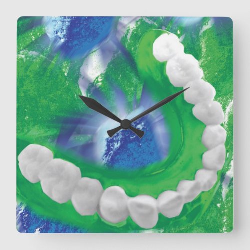 White Teeth Arch Dentist Orthodontist Wall Clock