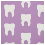 White Teeth On a Purple Background Fabric