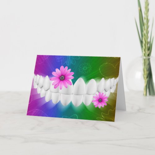 White Teeth Smile Dentist Orthodontist Card