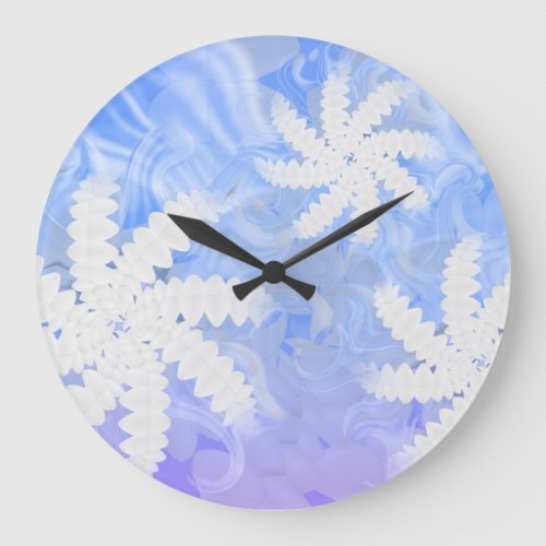 White Teeth Smile Flower Spin Dentist Wall Clock