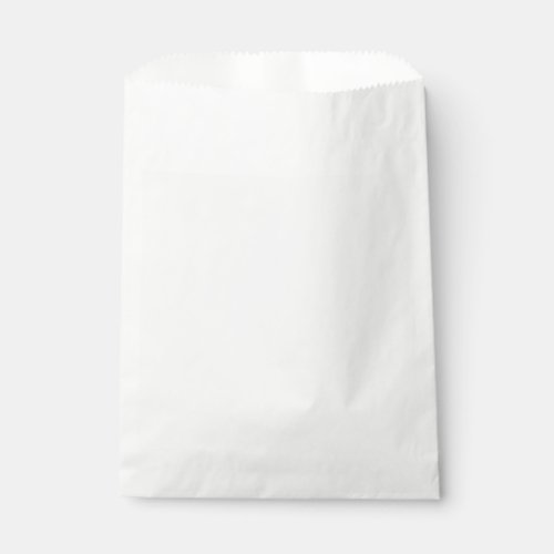 White Template Favor Bag