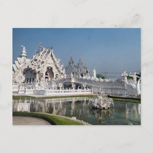 White Temple Wat Rong Khun Chiang Rai Thailand Postcard