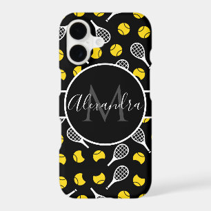White Tennis Rackets & Half Balls Sports Your Name iPhone 17 Case