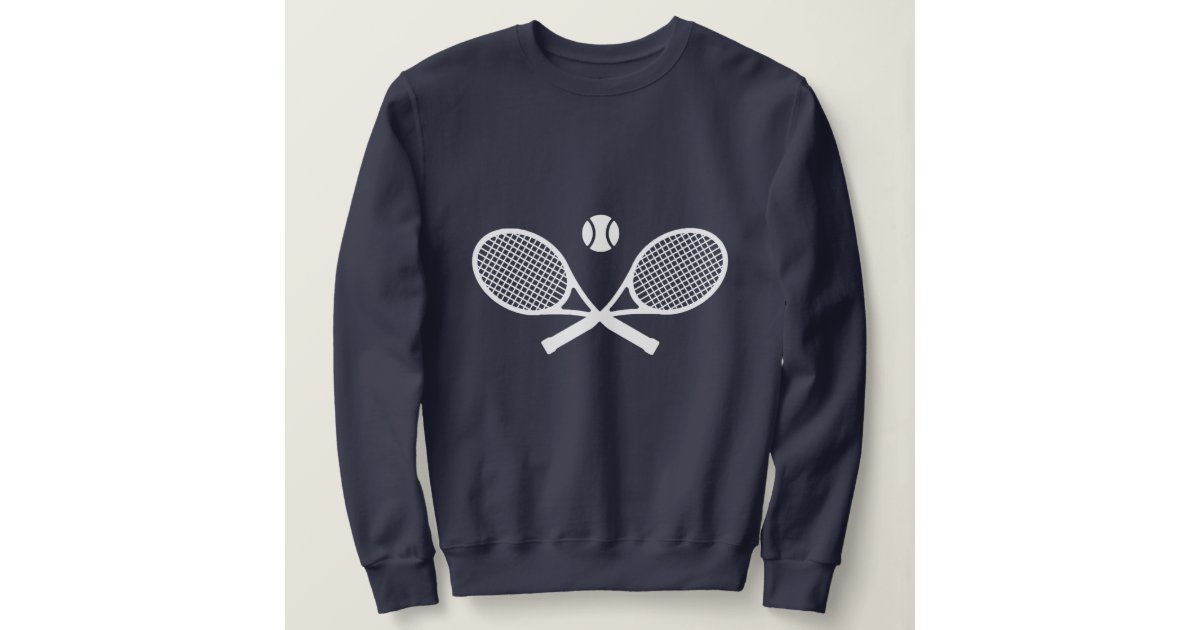 White Tennis Sweatshirt | Zazzle