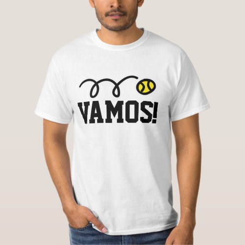 White Tennis t_shirt for men women and kids Vamos