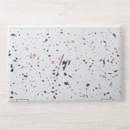 White terrazzo floor pattern HP EliteBook X360 104 HP Laptop Skin