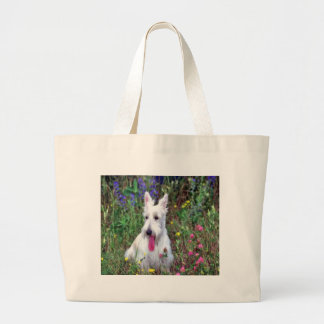 White Terrier Tote Bag