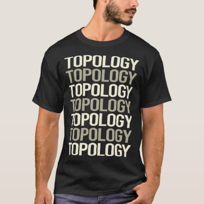 White Text Topology T-Shirt