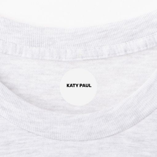 white TEXTURE SIMPLE MINIMAL TEXT STYLE LABEL | Zazzle