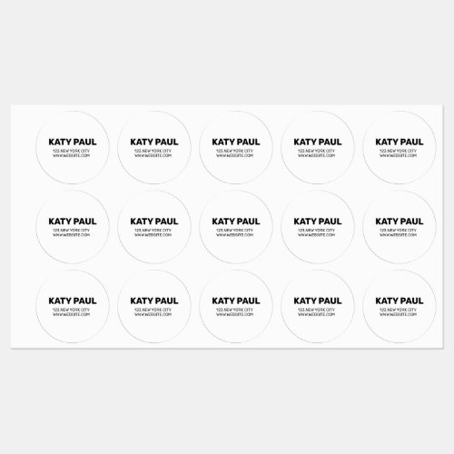 white TEXTURE SIMPLE MINIMAL TEXT STYLE LABEL