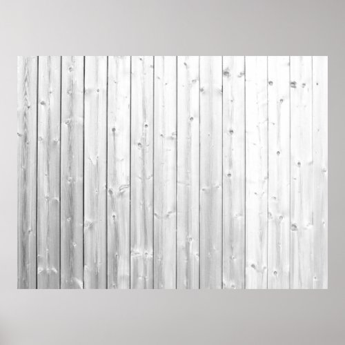 White texture wood surface poster