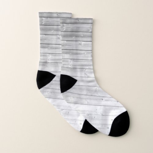 white texture wood surface socks
