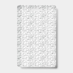 White textured background with subtle, interwoven, badge