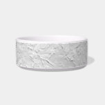 White Textured Stone, Monochrome Abstract Art Bowl<br><div class="desc">Blend classic style with an artistic flair in this monochrome white,  textured stone,  abstract art print.</div>