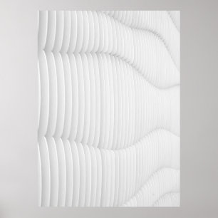 White textured wall poster