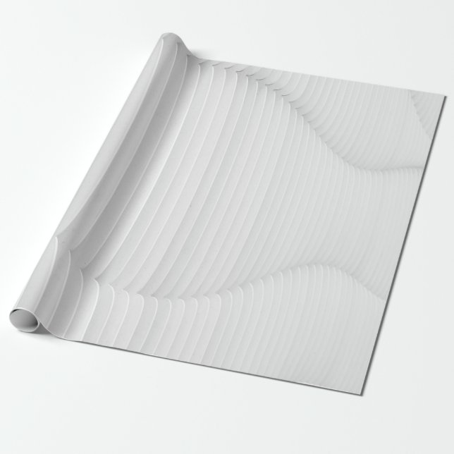 White textured wall wrapping paper (Unrolled)