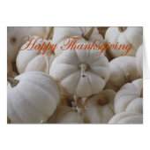 White Thanksgiving Pumpkins (Front Horizontal)