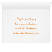 White Thanksgiving Pumpkins Cards (Inside Horizontal (Bottom))