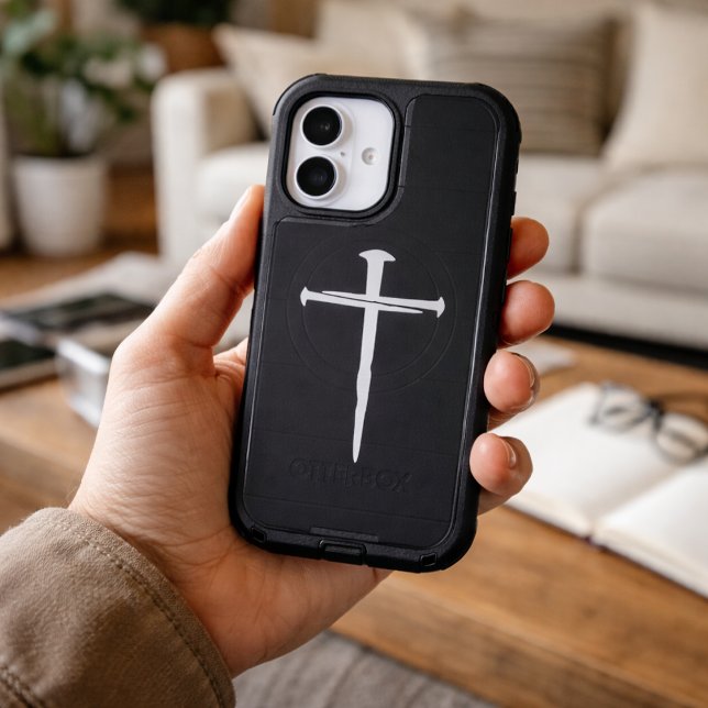 White Three Nails Cross Titus 2:2 Otterbox iPhone Case (Creator Uploaded)