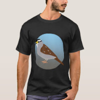 White-Throated Sparrow Bird Lab T-Shirt