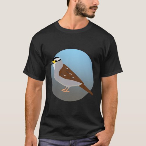 White_Throated Sparrow Bird Lab T_Shirt