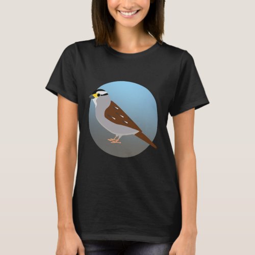 White_Throated Sparrow Bird Lab T_Shirt