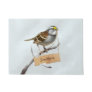 White throated sparrow customize family name doormat