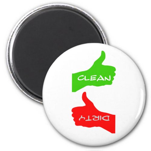 White Thumbs UpDown CleanDirty Dishwasher Magnet