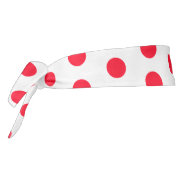White Tie Headband With Red Polka Dots at Zazzle