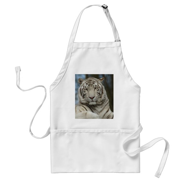 White Tiger Adult Apron (Front)