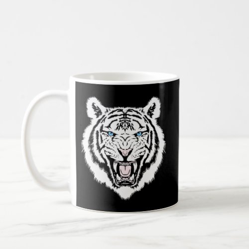 White Tiger Animal Print Easy Tiger Coffee Mug