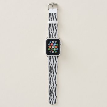 White Tiger Apple Watch Band by stellerangel at Zazzle