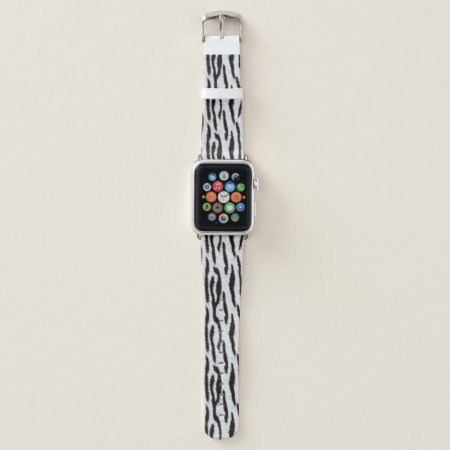 White Tiger Apple Watch Band
