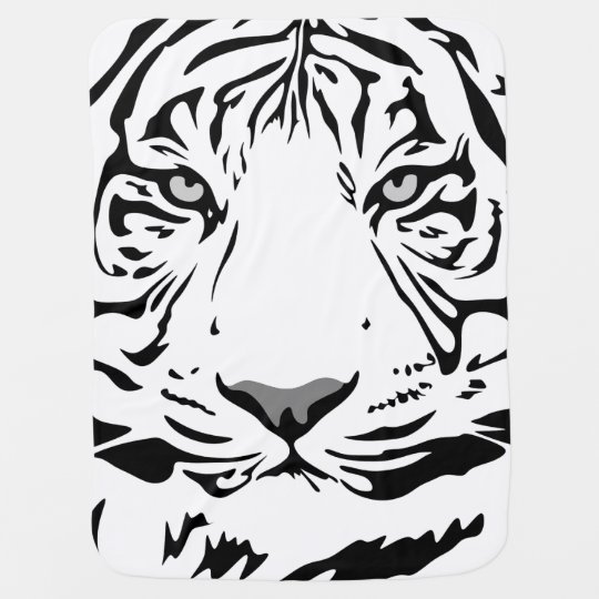 White Tiger Baby Blanket