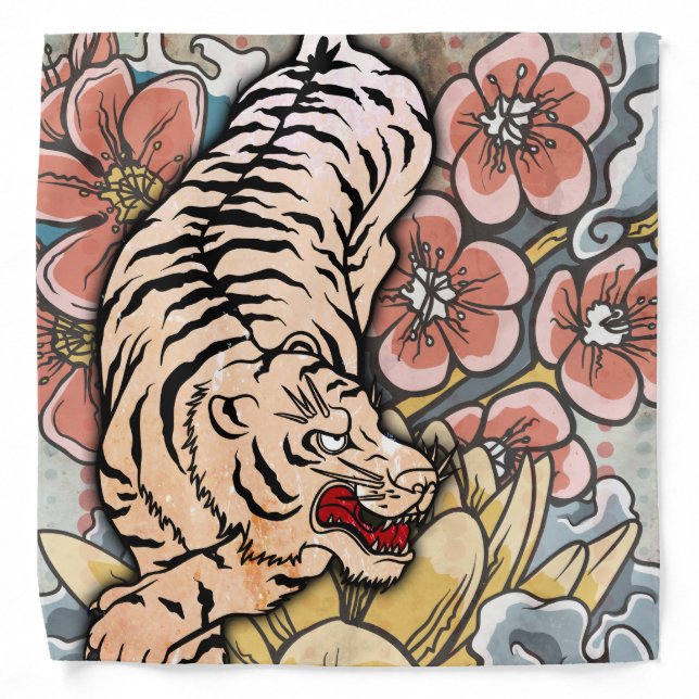 White Tiger Bandana (Front)