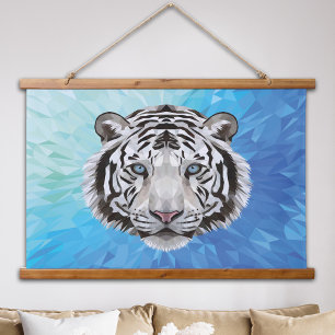 White Tiger Big Cat Modern Large Bedroom Wall  Hanging Tapestry
