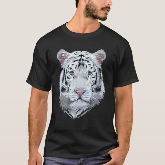 White Tiger Big Cat T-Shirt (Front)