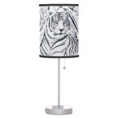 White Tiger Blending In Table Lamp (Left)