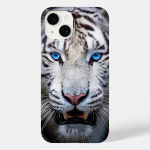 White Tiger Blue Eyes Case-Mate iPhone 14 Case