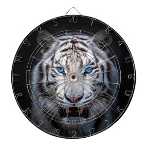 White Tiger Blue Eyes Dart Board