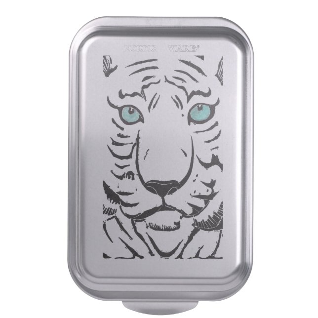 White Tiger Cake Pan (Front Vertical)