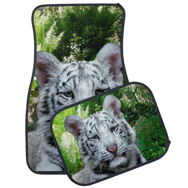 White Tiger Car Mat (Set)