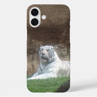 White Tiger iPhone 16 Plus Case