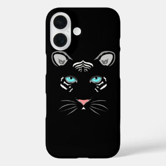 White Tiger iPhone 16 Case