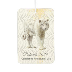 White Tiger Celebrating My Beautiful Life Air Freshener