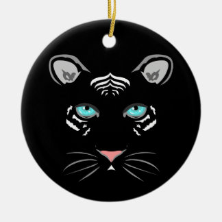 White Tiger Ceramic Ornament