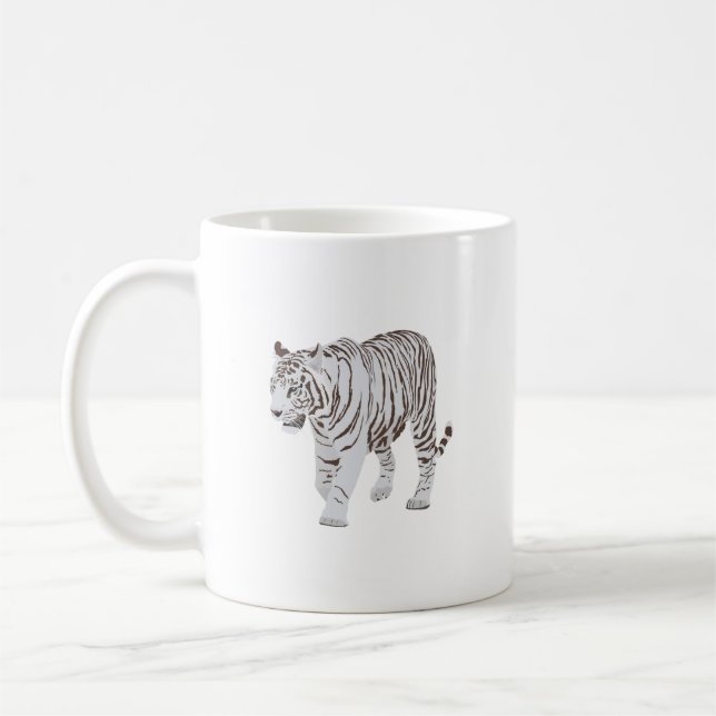 White Tiger Coffee Mug (Left)