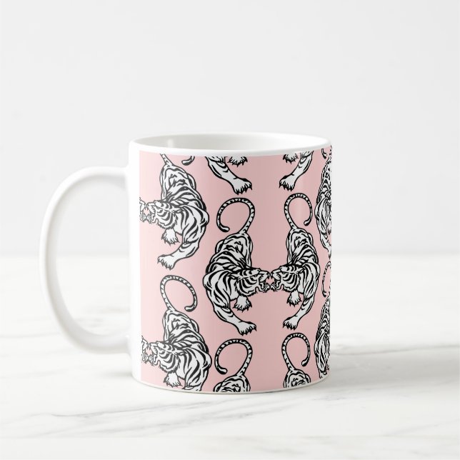 White Tiger Coffee Mug (Left)